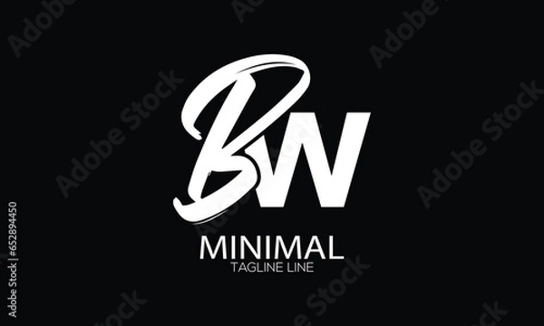 Obraz letter icon BW vector