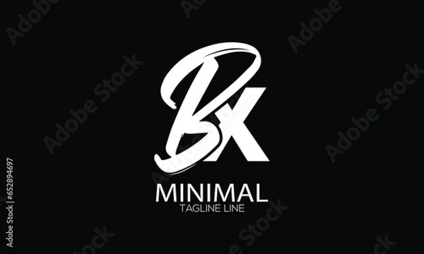 Obraz letter icon BX vector