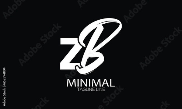 Obraz letter icon BZ vector