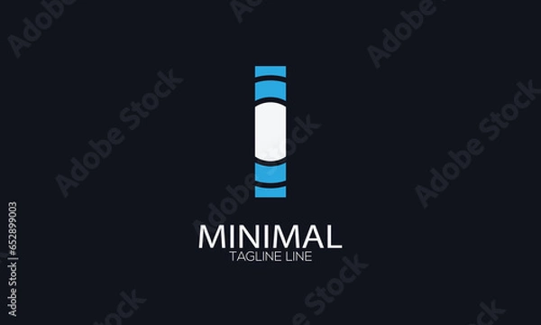 Obraz letter icon I vector