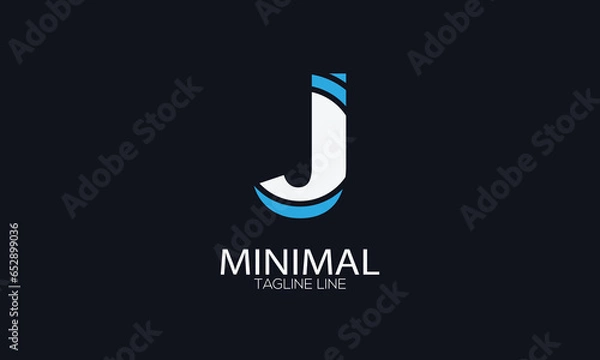 Obraz letter icon J vector