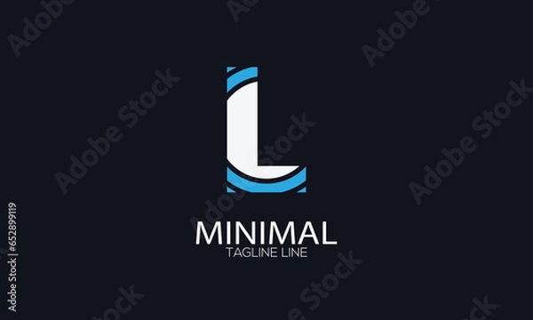 Obraz letter icon L vector