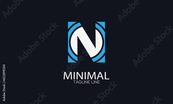 Obraz letter icon N vector