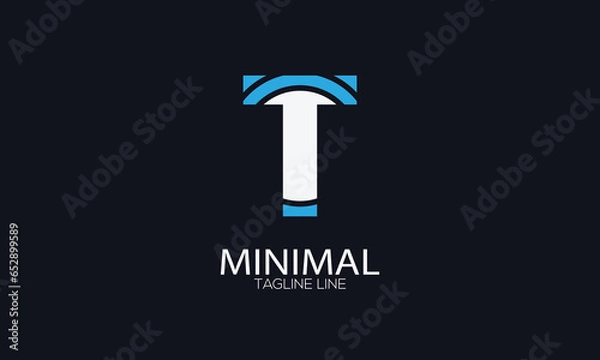 Obraz letter icon T vector