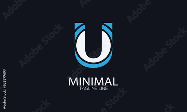 Obraz letter icon U vector