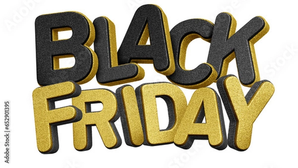 Obraz 3D Logo Black friday