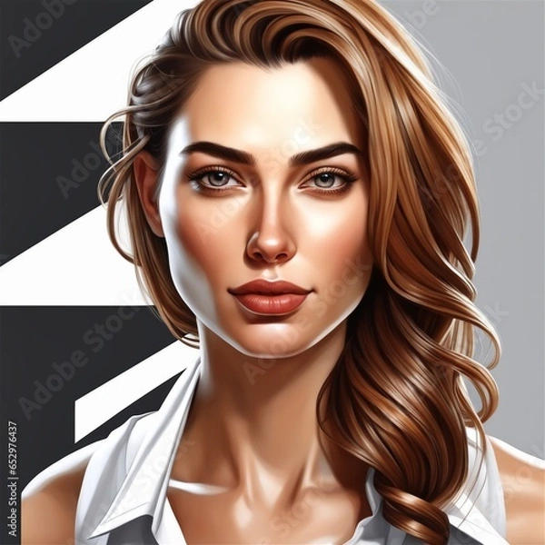Obraz realistic-woman-portrait