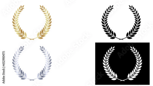 Obraz Four type laurel in single image