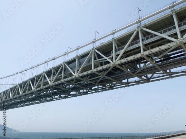 Fototapeta 明石海峡大橋の内部