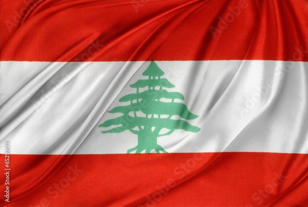 Fototapeta Lebanon flag