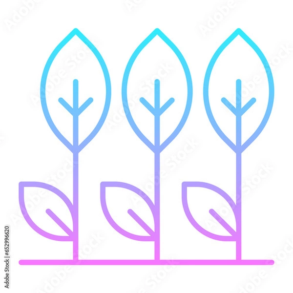 Fototapeta Leafs Gradient Icon