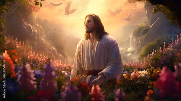 Fototapeta Jesus in paradise