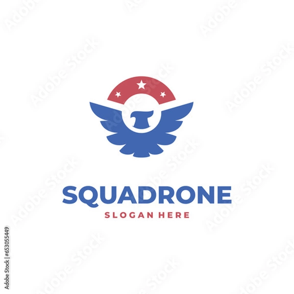 Obraz eagle squadrone logo vector