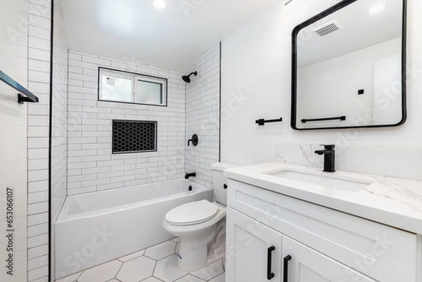 Fototapeta modern bathroom interior