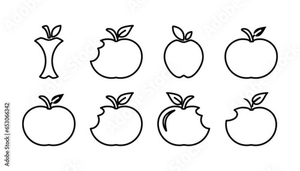 Obraz Apple icon vector. apple symbol