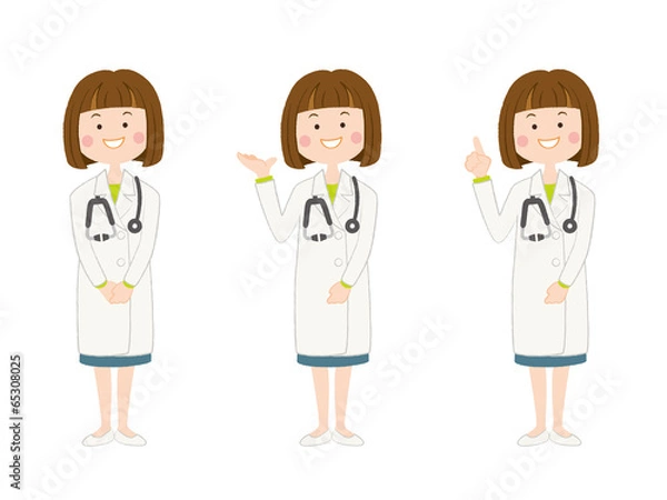 Fototapeta 医療_女医イラスト