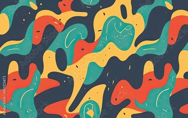 Fototapeta colorful camouflage patterns with Generative AI.