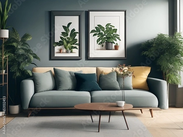 Obraz modern living room with sofa