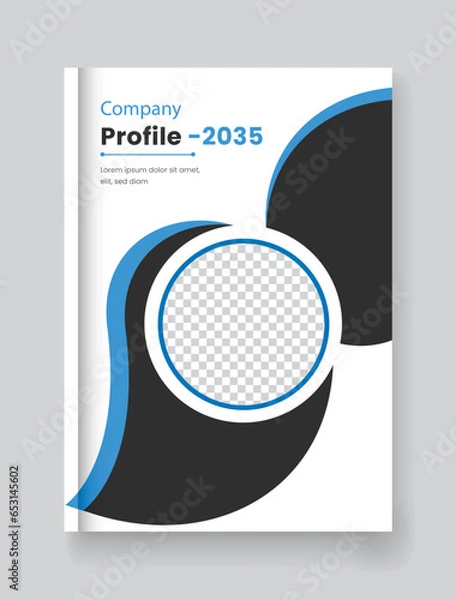 Fototapeta vector annual report and book cover design template 