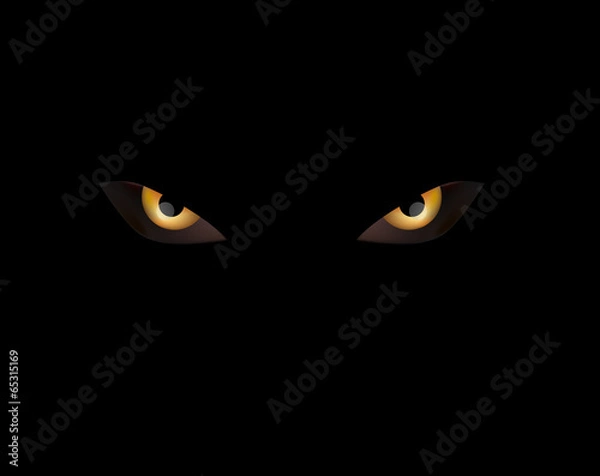 Obraz evil eye on black