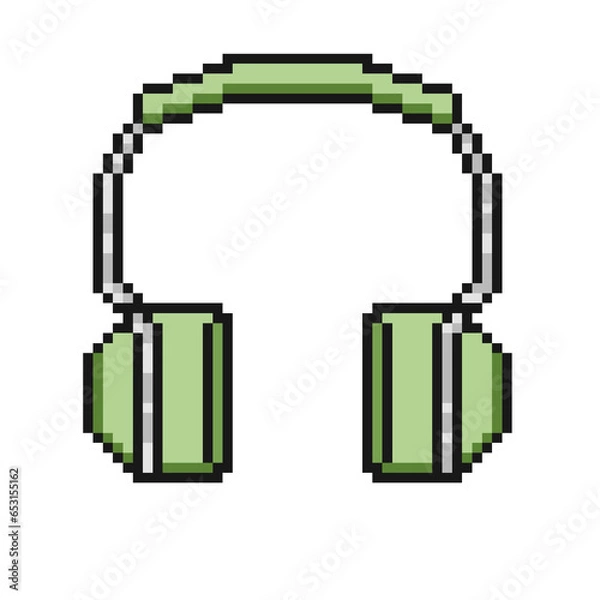 Obraz pixel earphones