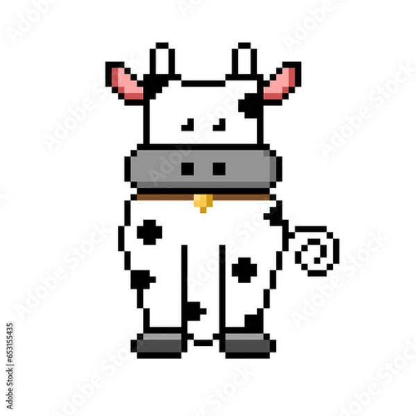 Obraz pixel cow