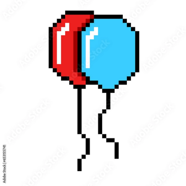 Obraz pixel balloon