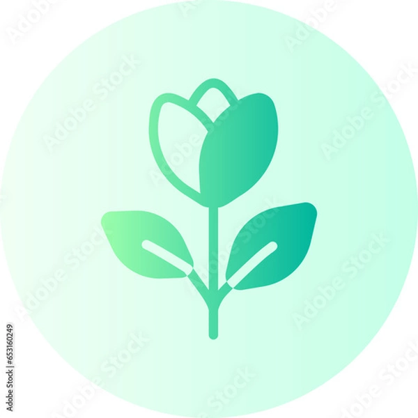 Fototapeta tulip gradient icon