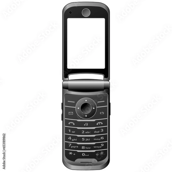 Obraz flip phone illustration