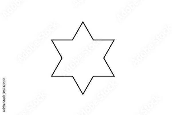 Obraz six point star