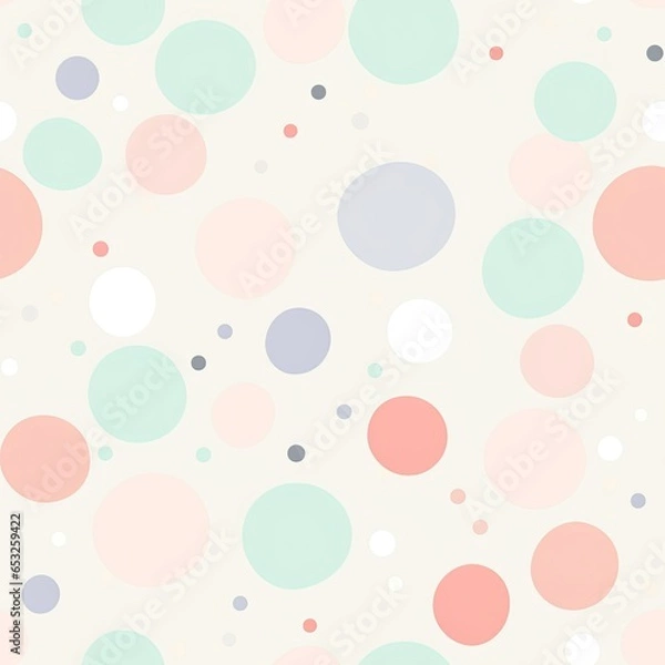 Obraz Pastel dots pattern graphic for your wallpaper decor