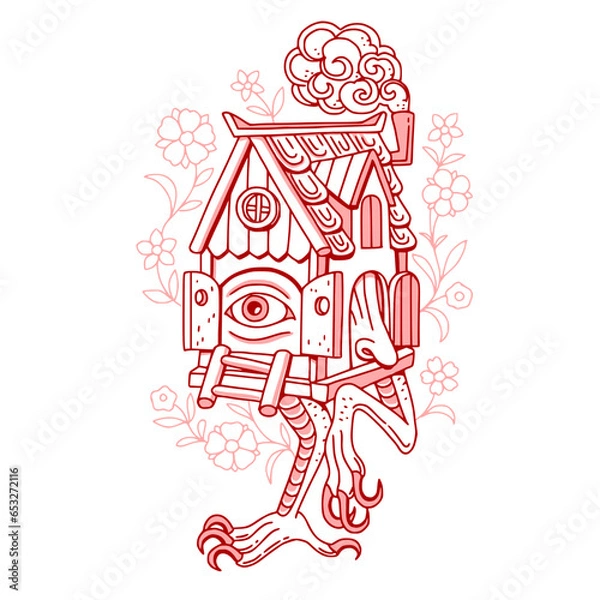 Obraz Baba Yaga tattoo