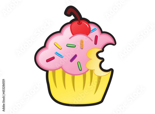 Obraz cupcake bite