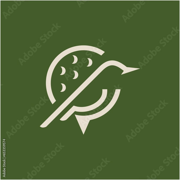 Obraz Birdie logo design