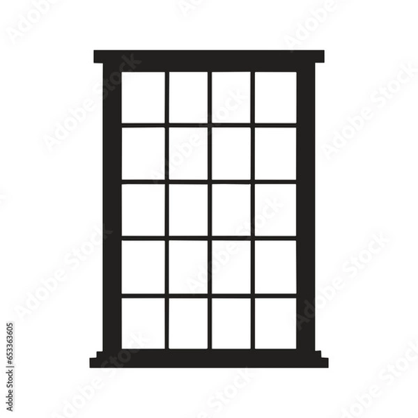 Fototapeta window frame illustration