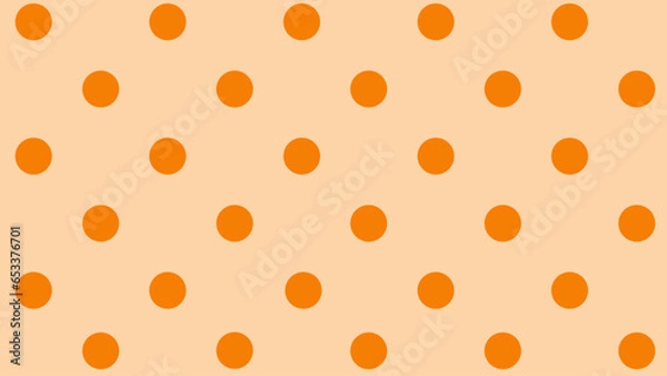 Fototapeta Background seamless pattern orange dots