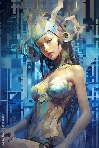 Obraz Cyber-Myth - Greek Goddess Gaia #6