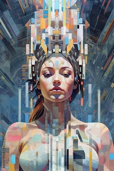 Obraz Cyber-Myth - Greek Goddess Gaia #3