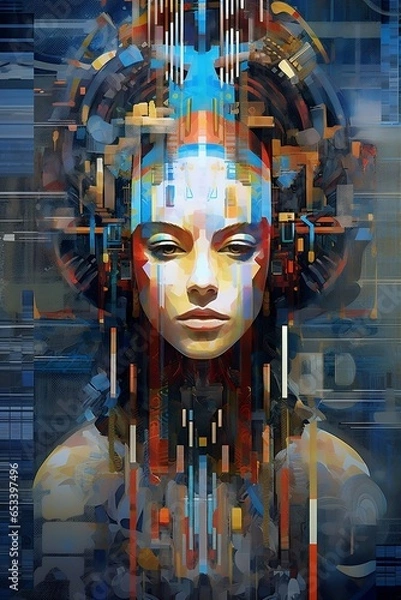 Obraz Cyber-Myth - Greek Goddess Gaia #2