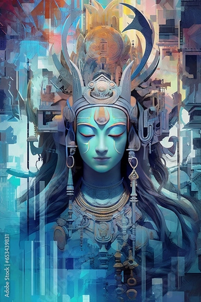 Obraz Cyber-Myth - Hindu God Shiva #6