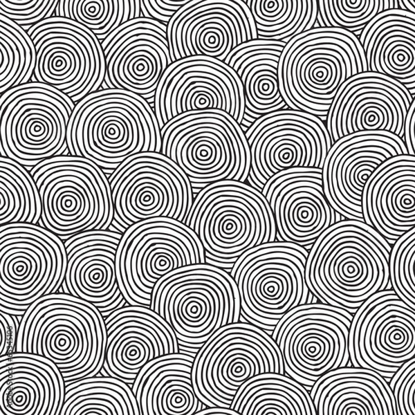 Obraz Trzeba bezproblemowo wzór w kolorze czarno -białym