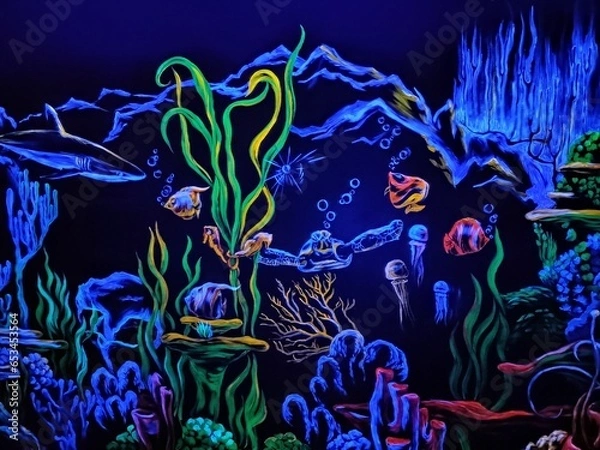 Obraz underwater world map