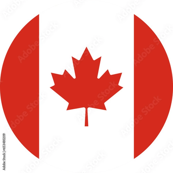 Obraz Canada Flag Round Icon