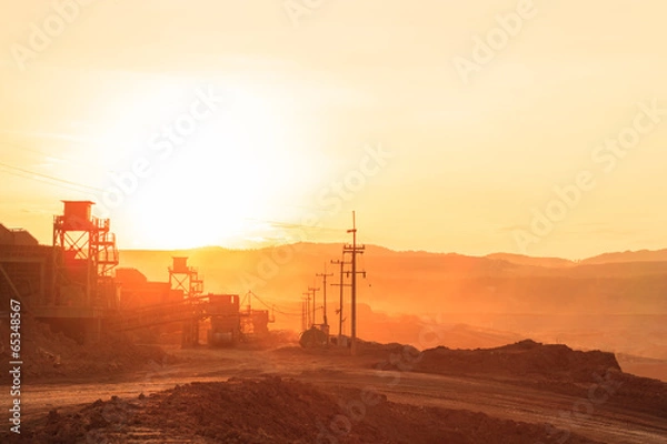 Obraz Pit in Sunset