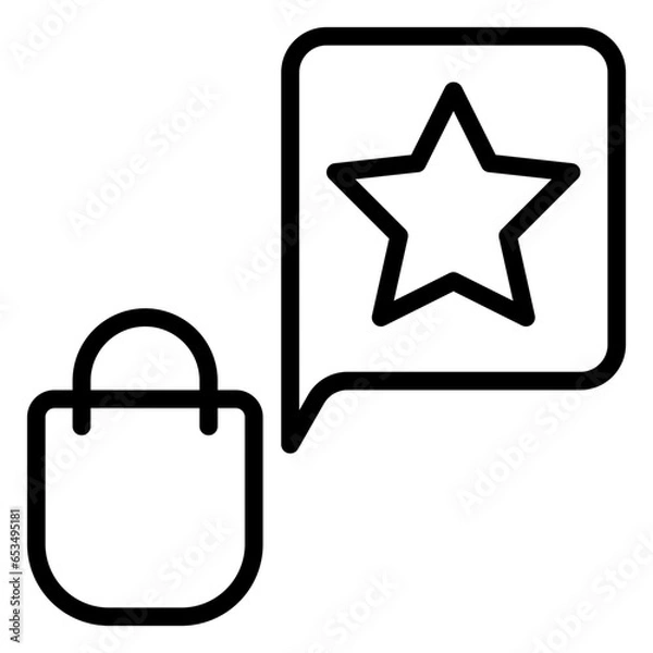 Fototapeta Feedback icon, line icon style