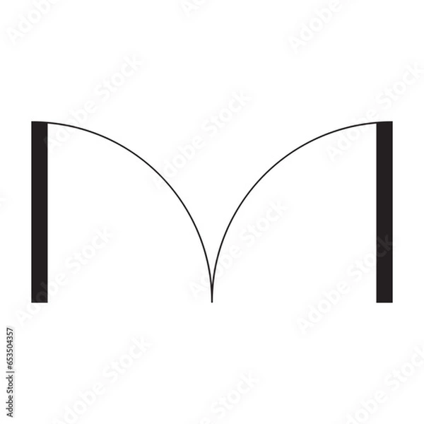 Fototapeta door plan icon design vector isolated