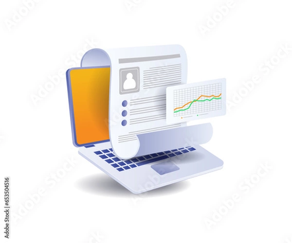 Fototapeta Analysis of candidate personal data