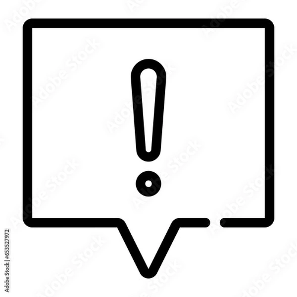 Obraz attention line icon