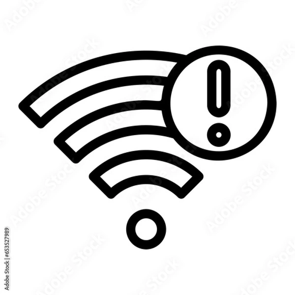 Obraz attention line icon