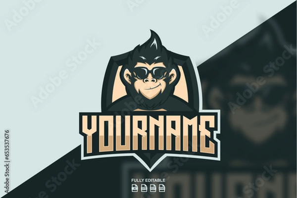 Obraz Cool Monkey Mascot Logo